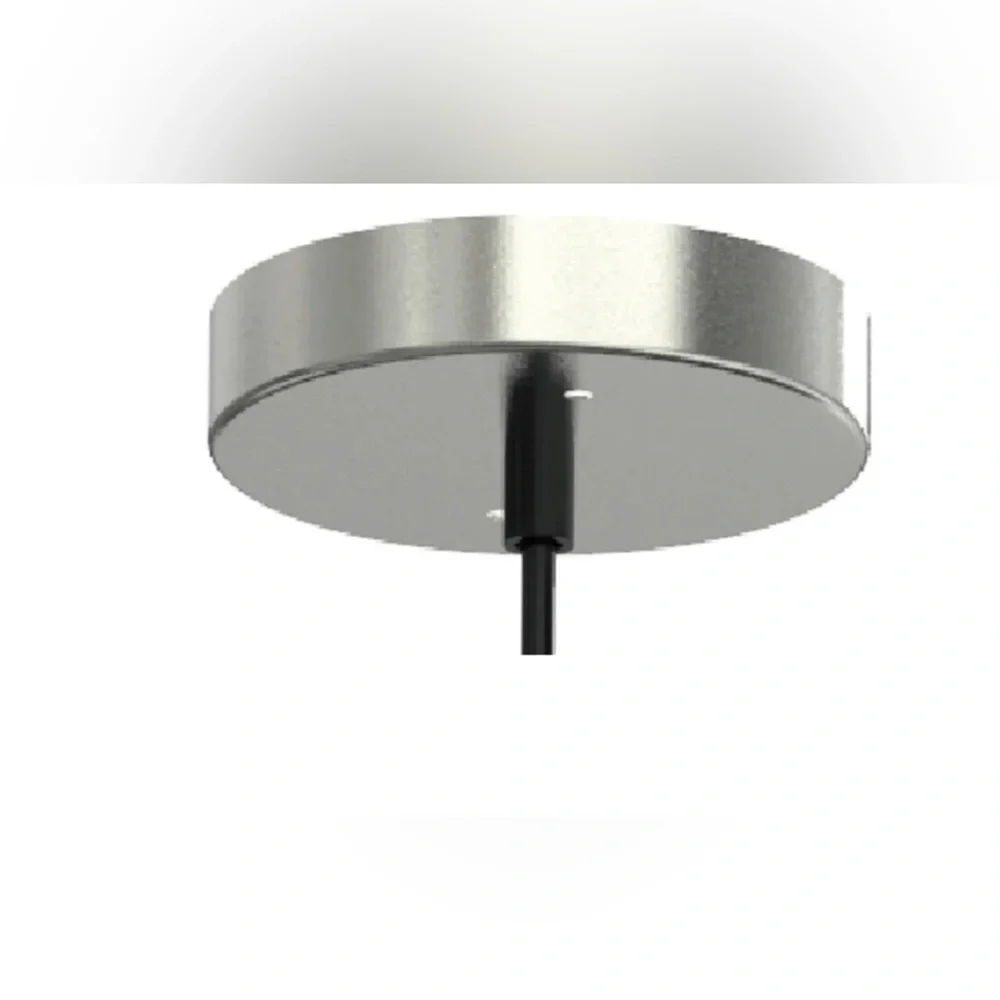 Better Homes &‎ Gardens 59” Nickel Pendant Glass Shade Ceiling LED Light new